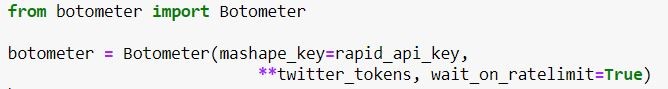 Python Botometer for Twitter Sentiment