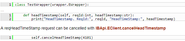 reqHeadTimeStamp() Function - IBKR API
