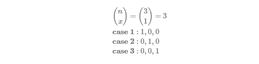 Let's take an example: suppose n = 3, x = 1
