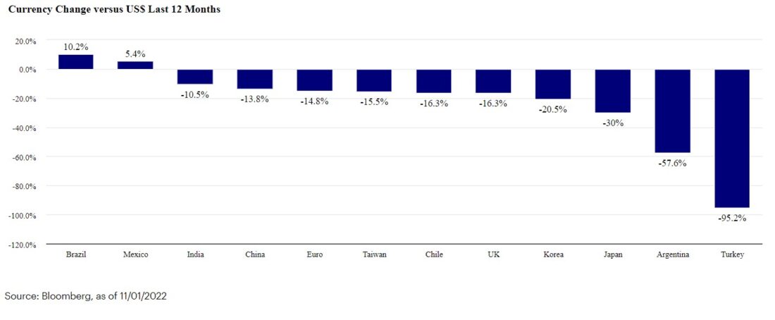 EM currencies have outperformed their non-dollar developed peers
