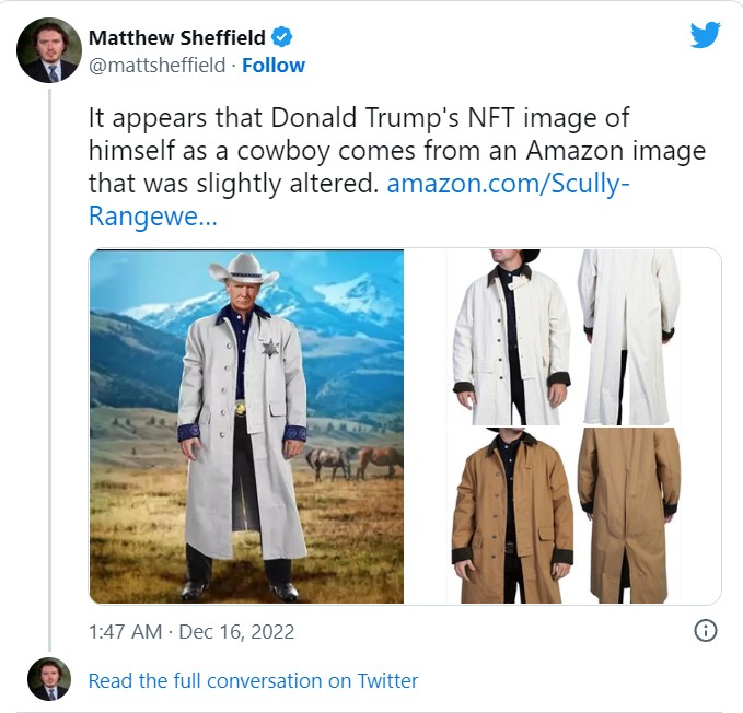 Trump’s NFT Collection Accused Of Using Stock And Copyrighted Images