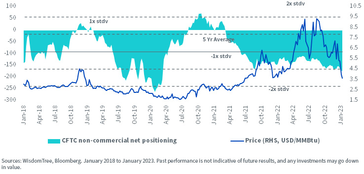 Natural Gas Net Futures Positioning
