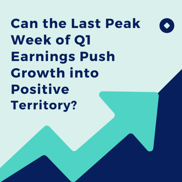 Can the Last Peak Week of Q1 Earnings Push Growth into Positive Territory?